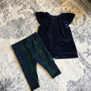 Beautiful Velvet Baby Set